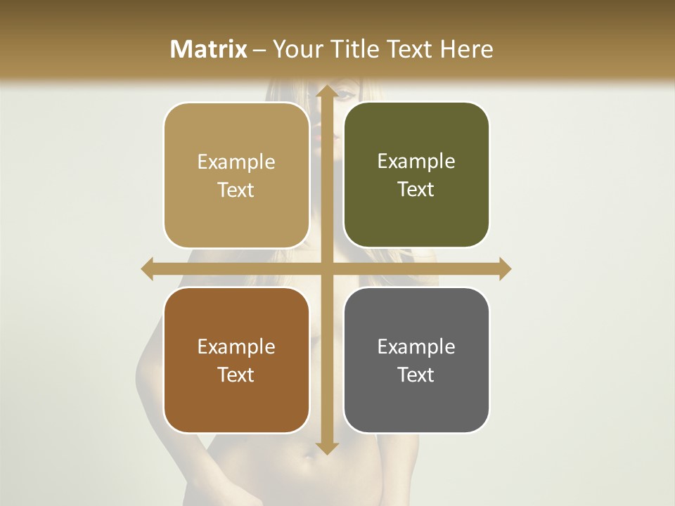 Seductive Young Female PowerPoint Template