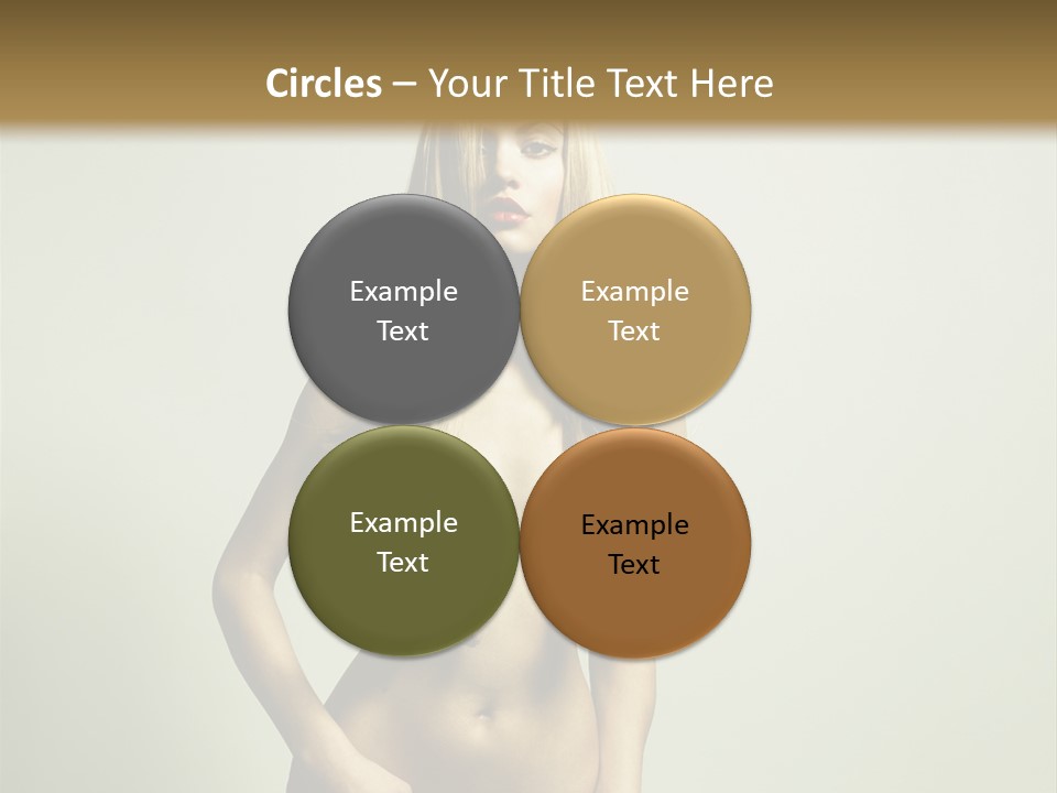 Seductive Young Female PowerPoint Template