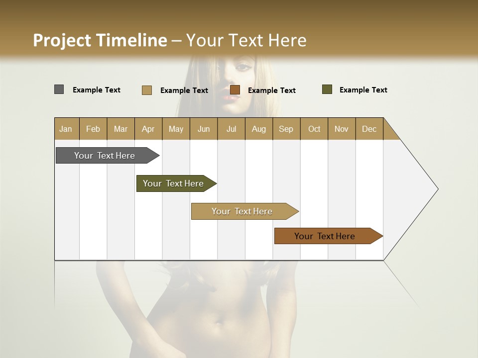Seductive Young Female PowerPoint Template