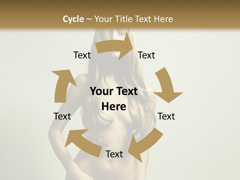 Seductive Young Female PowerPoint Template