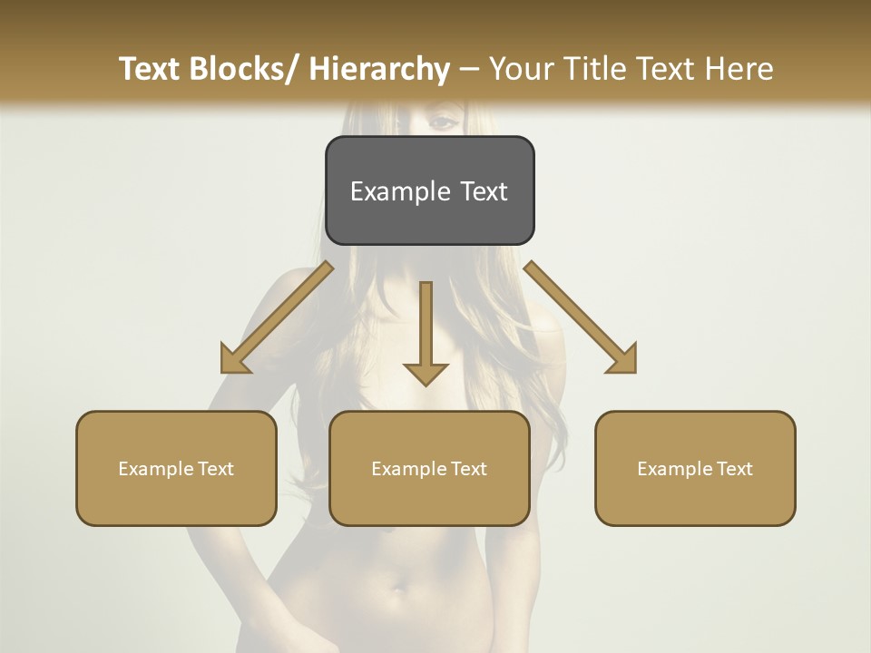 Seductive Young Female PowerPoint Template