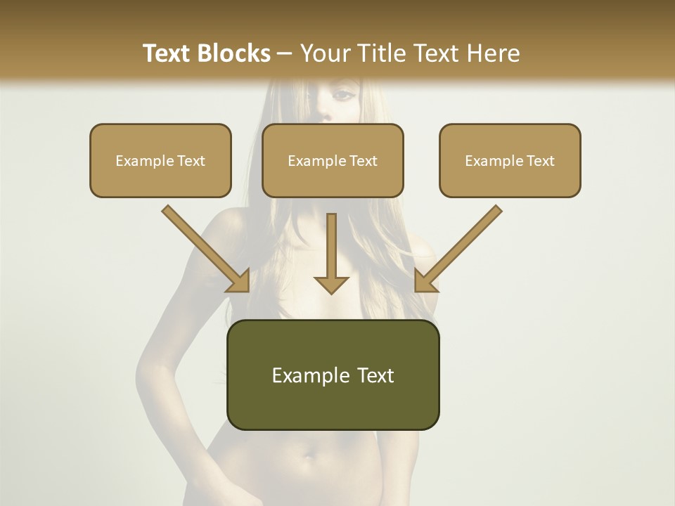 Seductive Young Female PowerPoint Template