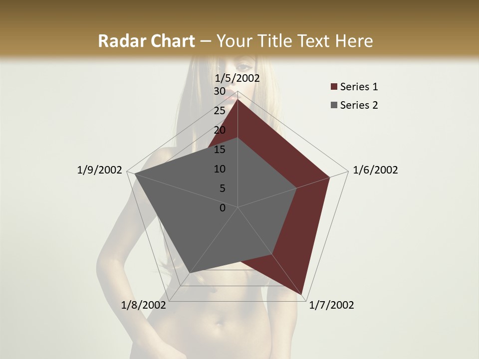 Seductive Young Female PowerPoint Template