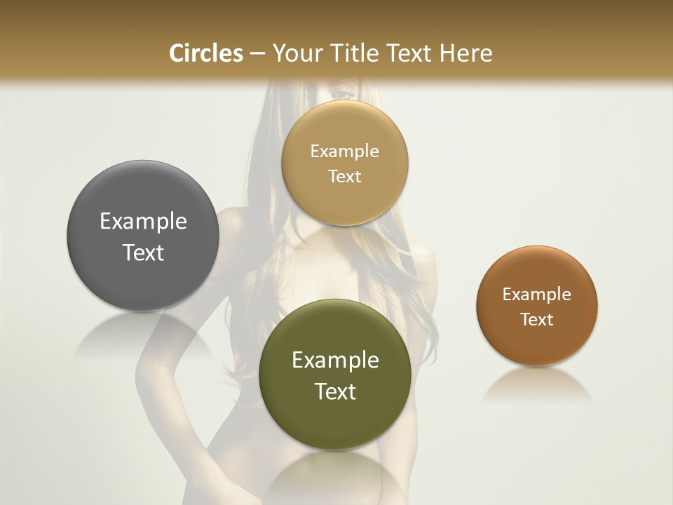 Seductive Young Female PowerPoint Template