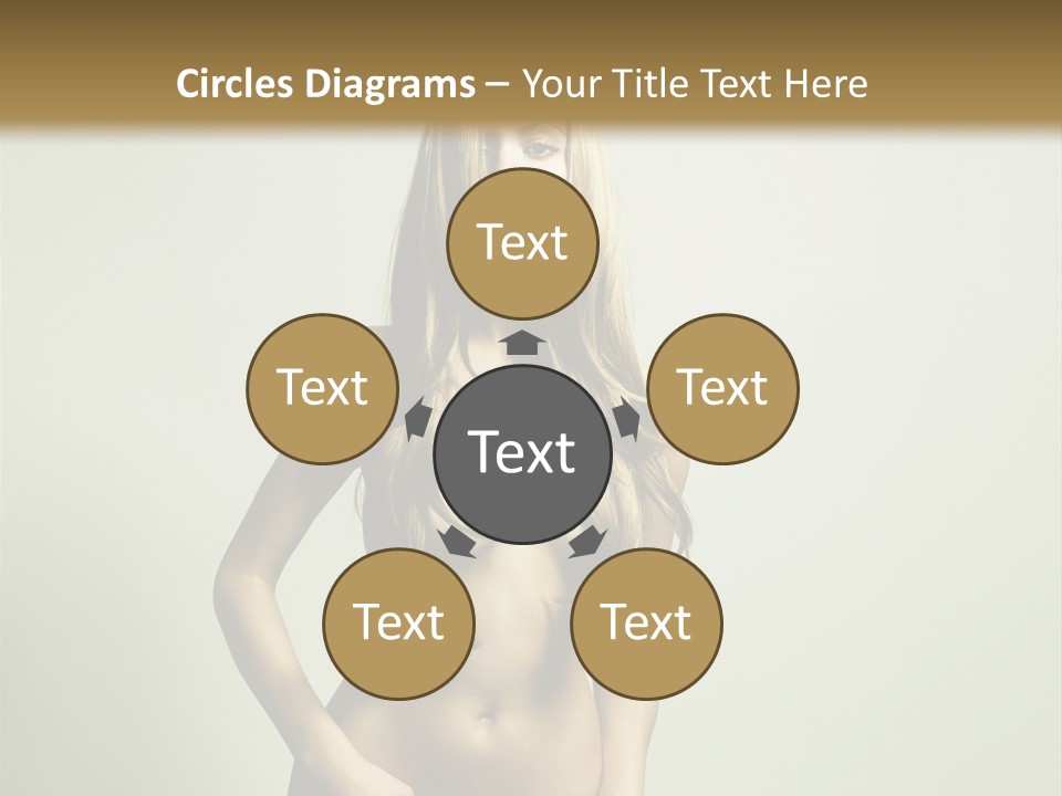 Seductive Young Female PowerPoint Template