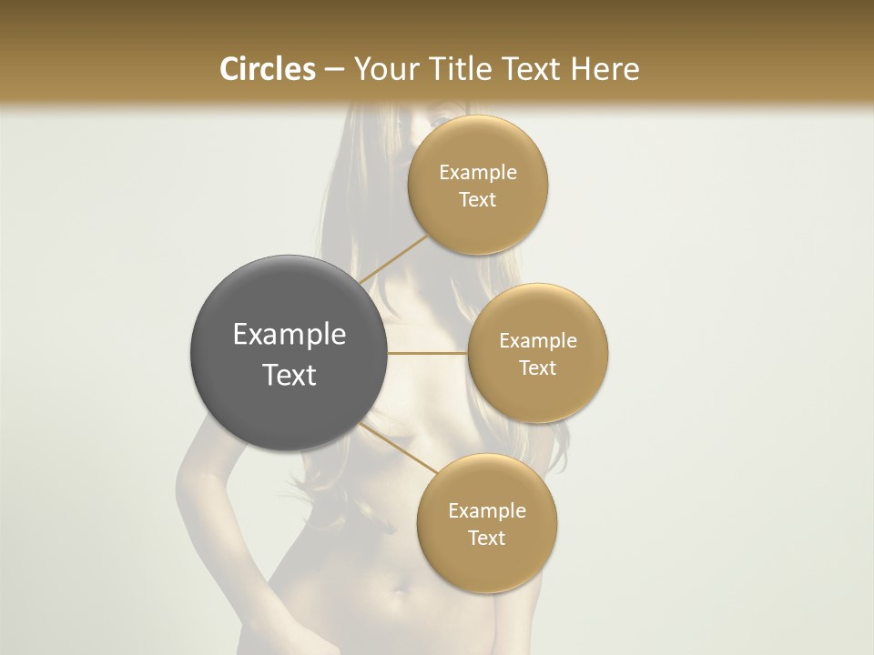 Seductive Young Female PowerPoint Template