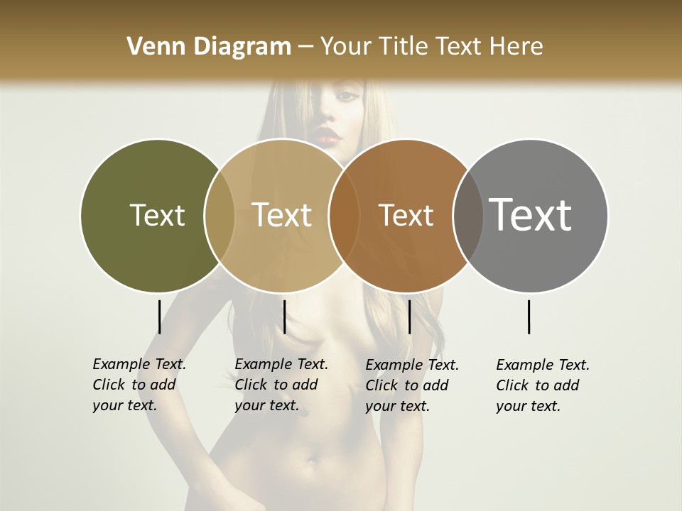 Seductive Young Female PowerPoint Template