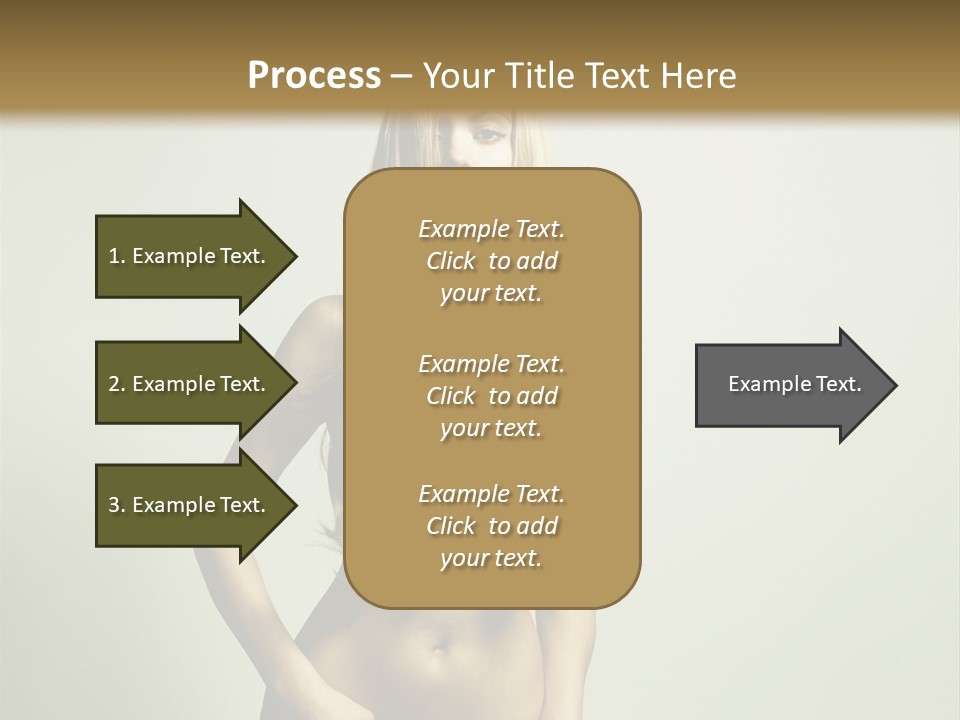 Seductive Young Female PowerPoint Template