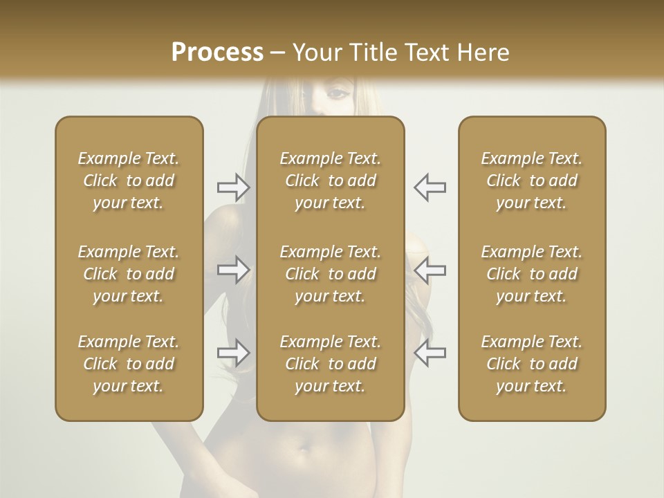 Seductive Young Female PowerPoint Template