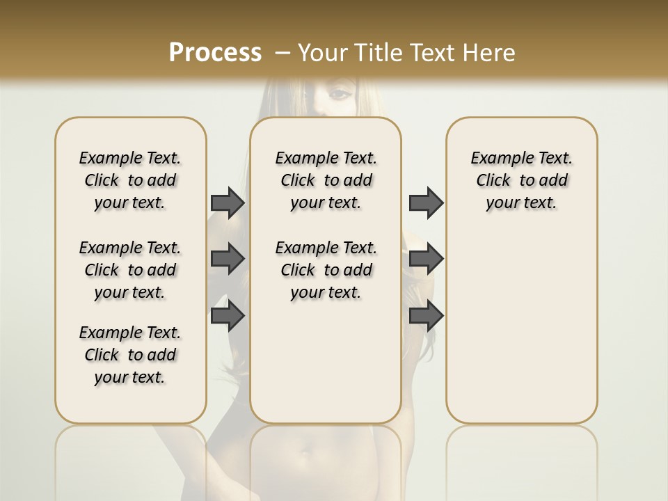 Seductive Young Female PowerPoint Template