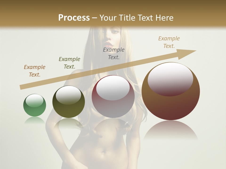 Seductive Young Female PowerPoint Template