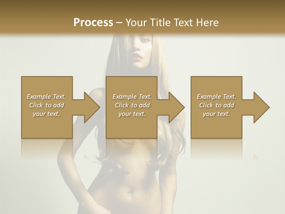 Seductive Young Female PowerPoint Template