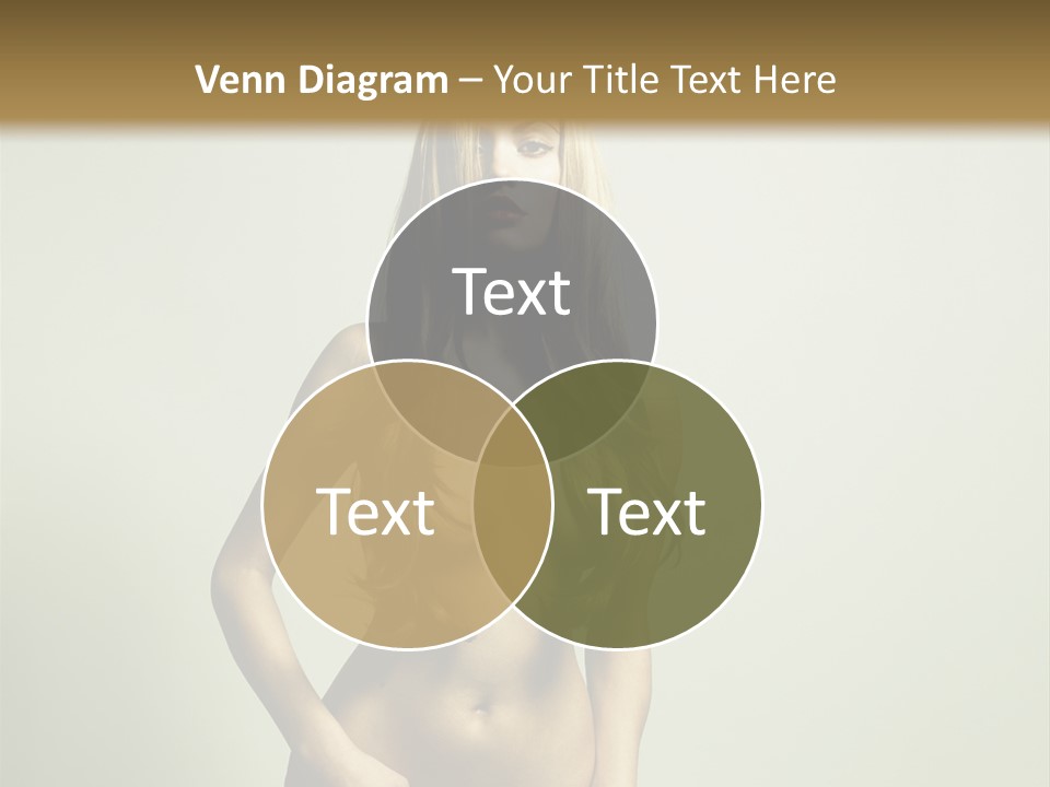 Seductive Young Female PowerPoint Template