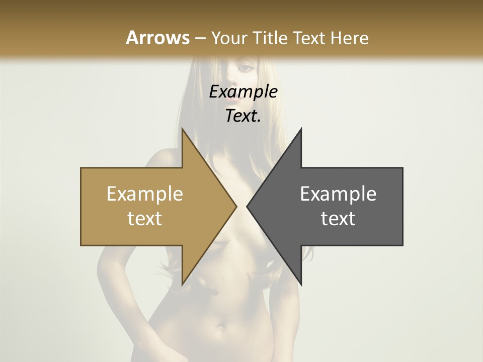 Seductive Young Female PowerPoint Template