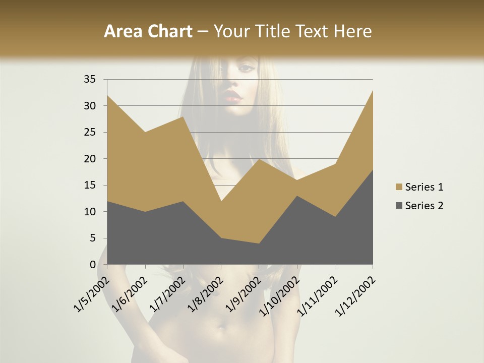 Seductive Young Female PowerPoint Template