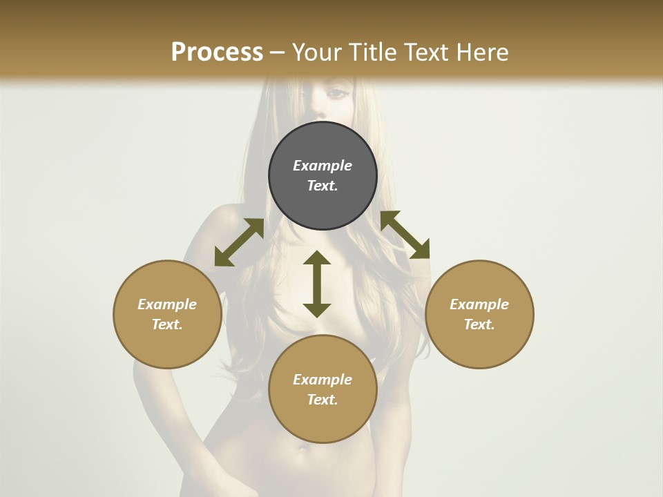 Seductive Young Female PowerPoint Template