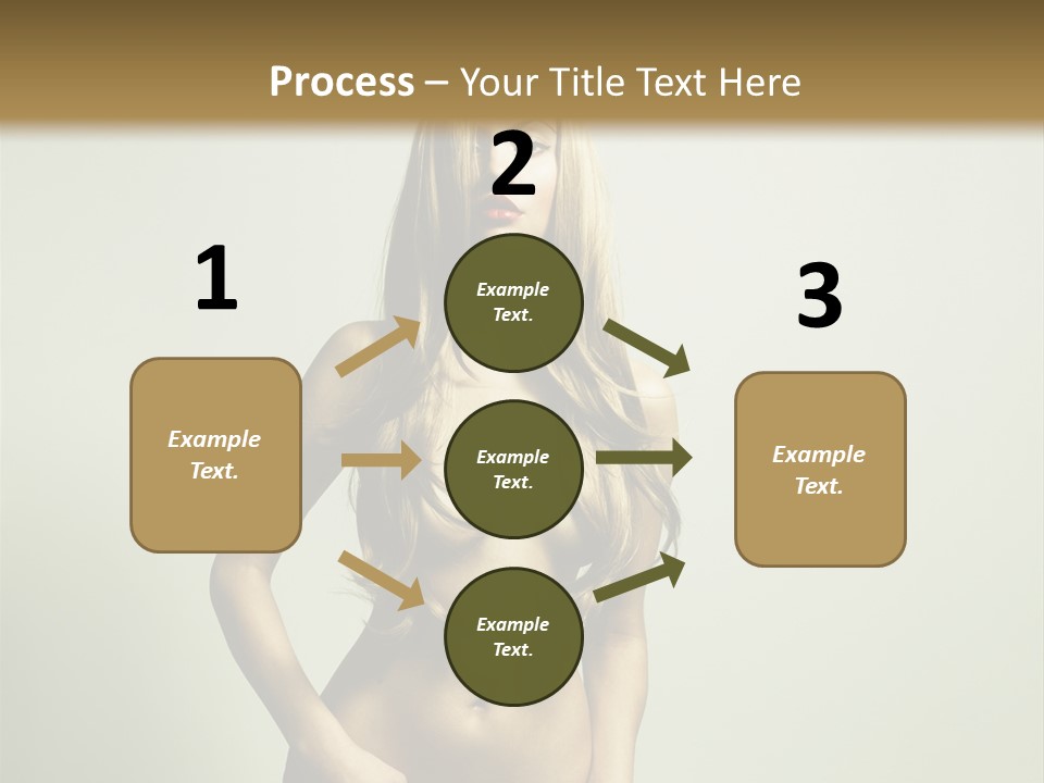 Seductive Young Female PowerPoint Template