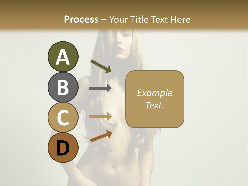 Seductive Young Female PowerPoint Template