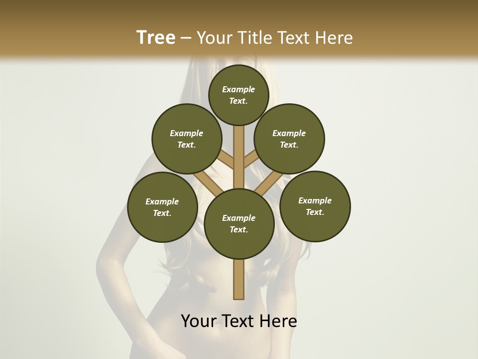 Seductive Young Female PowerPoint Template