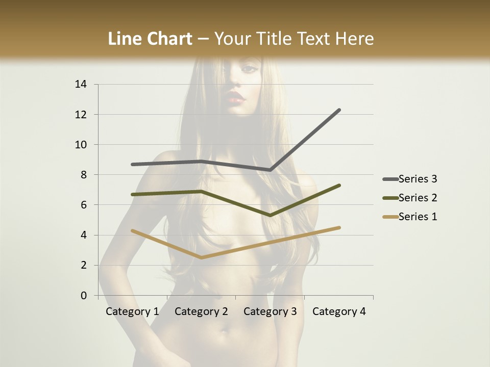 Seductive Young Female PowerPoint Template