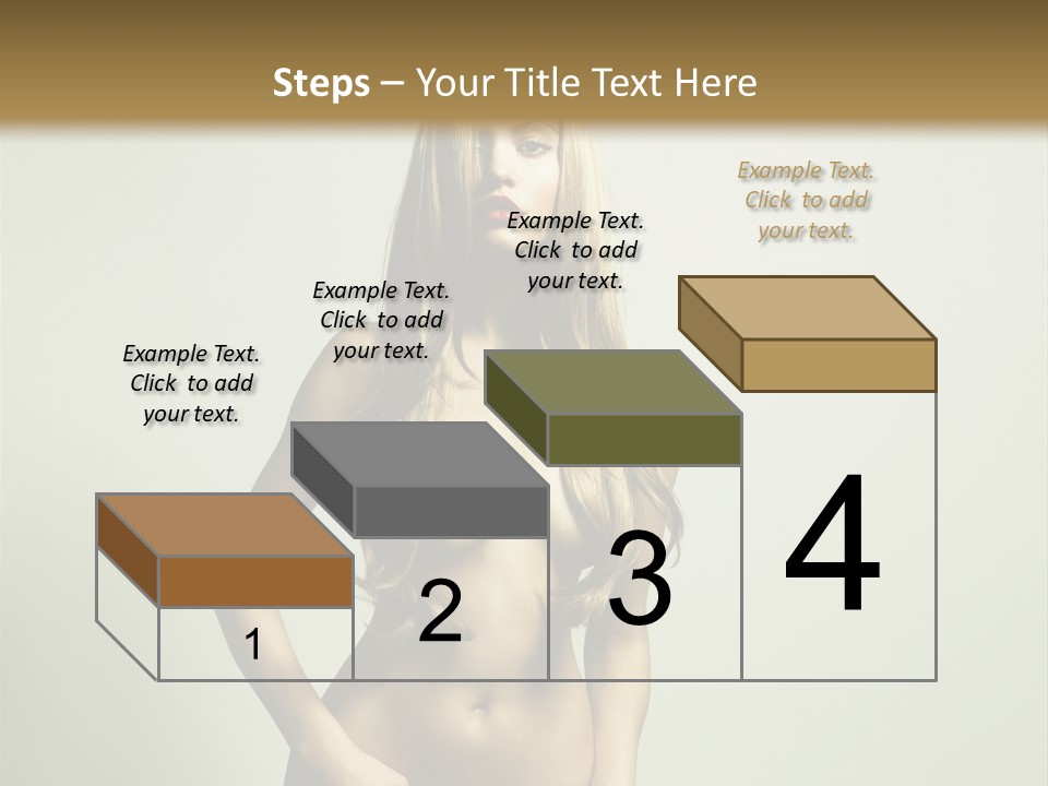 Seductive Young Female PowerPoint Template