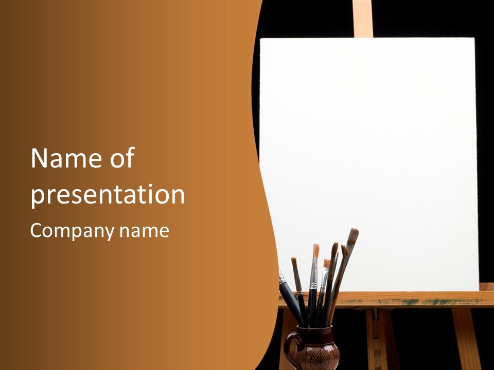 Blank Paint Studio PowerPoint Template