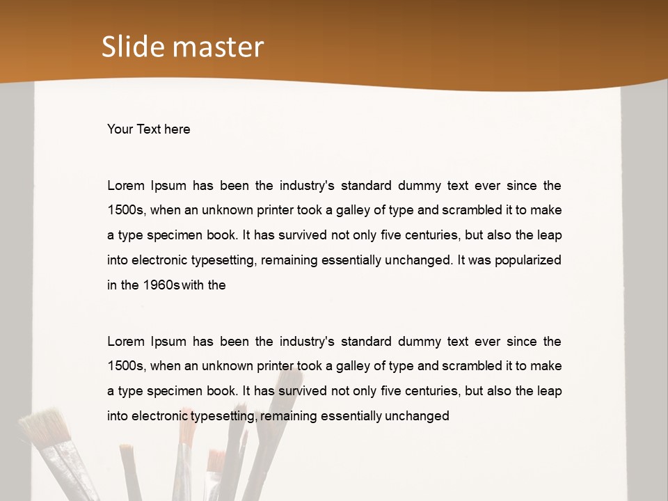 Blank Paint Studio PowerPoint Template