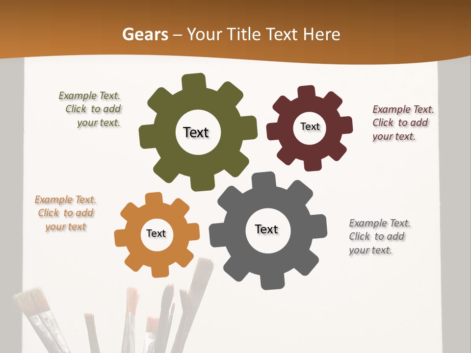 Blank Paint Studio PowerPoint Template