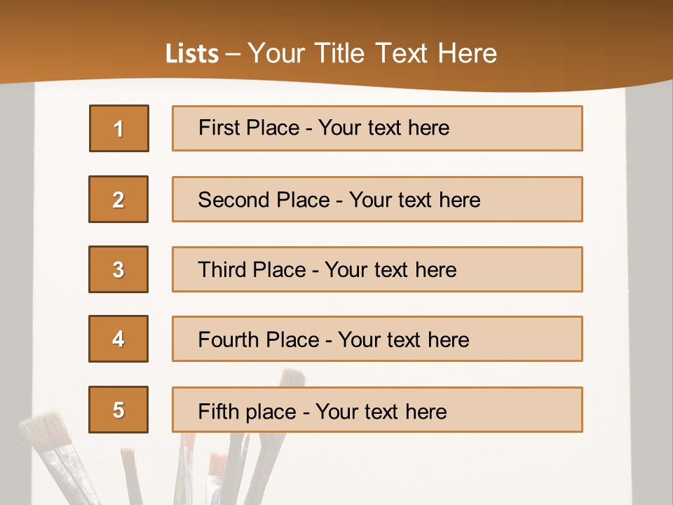 Blank Paint Studio PowerPoint Template
