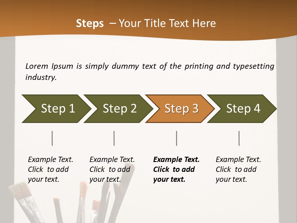 Blank Paint Studio PowerPoint Template