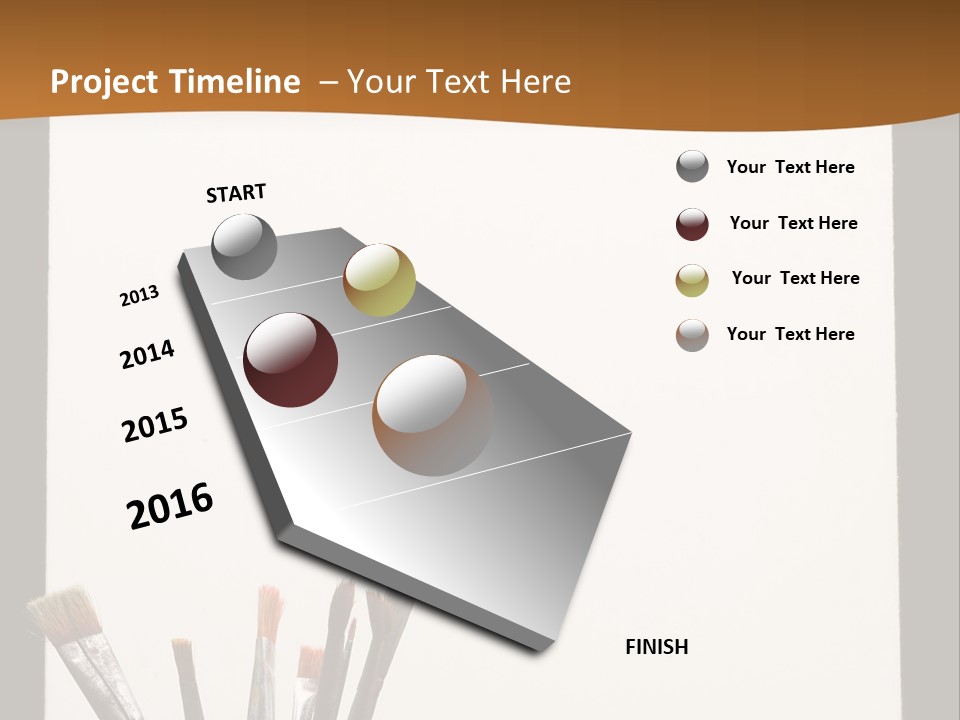 Blank Paint Studio PowerPoint Template