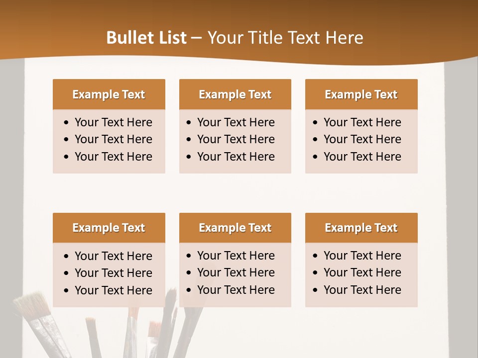 Blank Paint Studio PowerPoint Template
