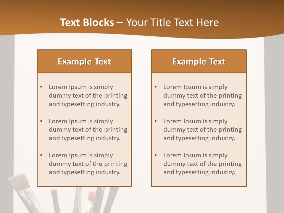Blank Paint Studio PowerPoint Template