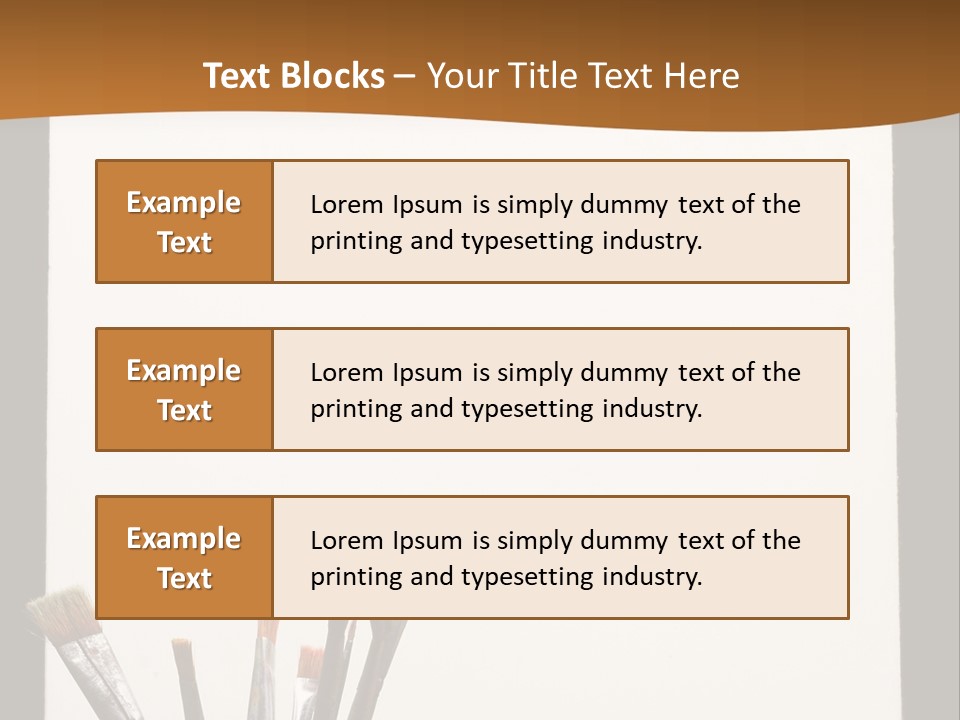 Blank Paint Studio PowerPoint Template