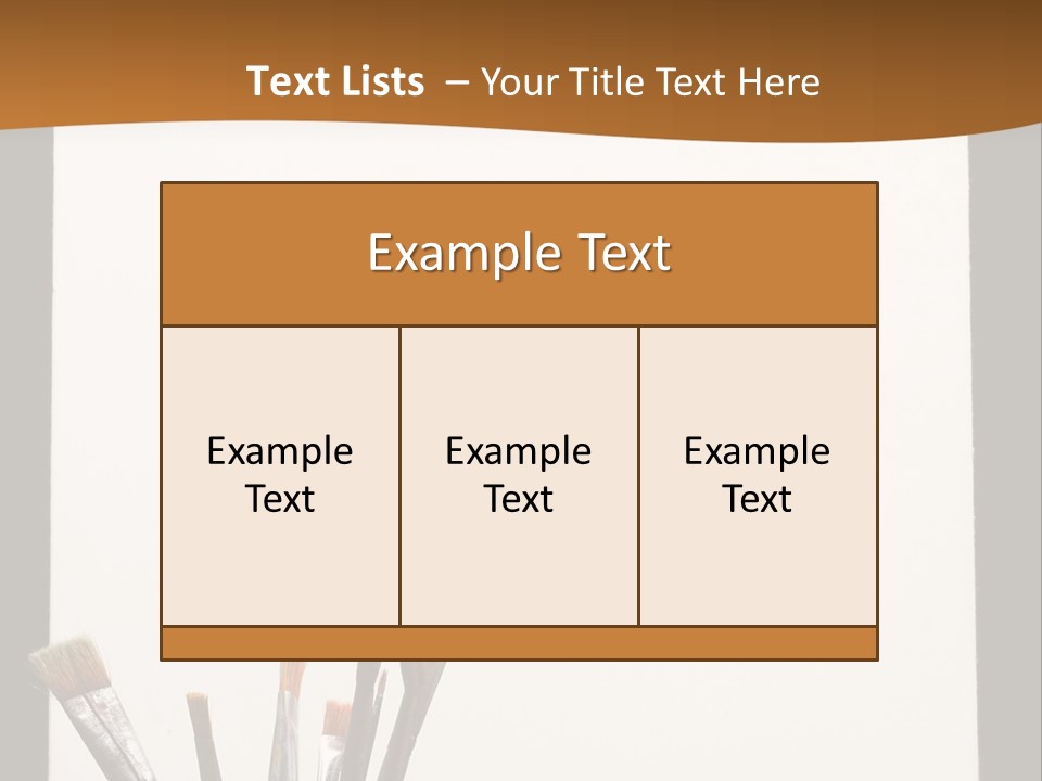 Blank Paint Studio PowerPoint Template