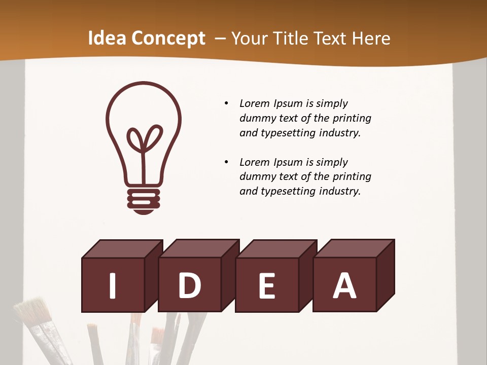 Blank Paint Studio PowerPoint Template