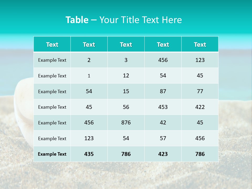 Exotic Tourism Sky PowerPoint Template