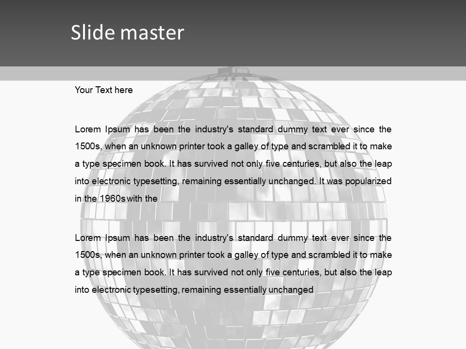 Clubbing Shape Reflect PowerPoint Template