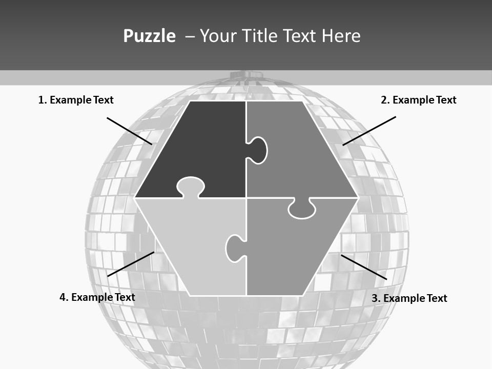 Clubbing Shape Reflect PowerPoint Template