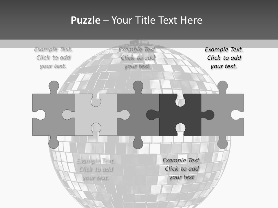 Clubbing Shape Reflect PowerPoint Template