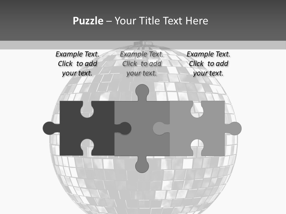 Clubbing Shape Reflect PowerPoint Template
