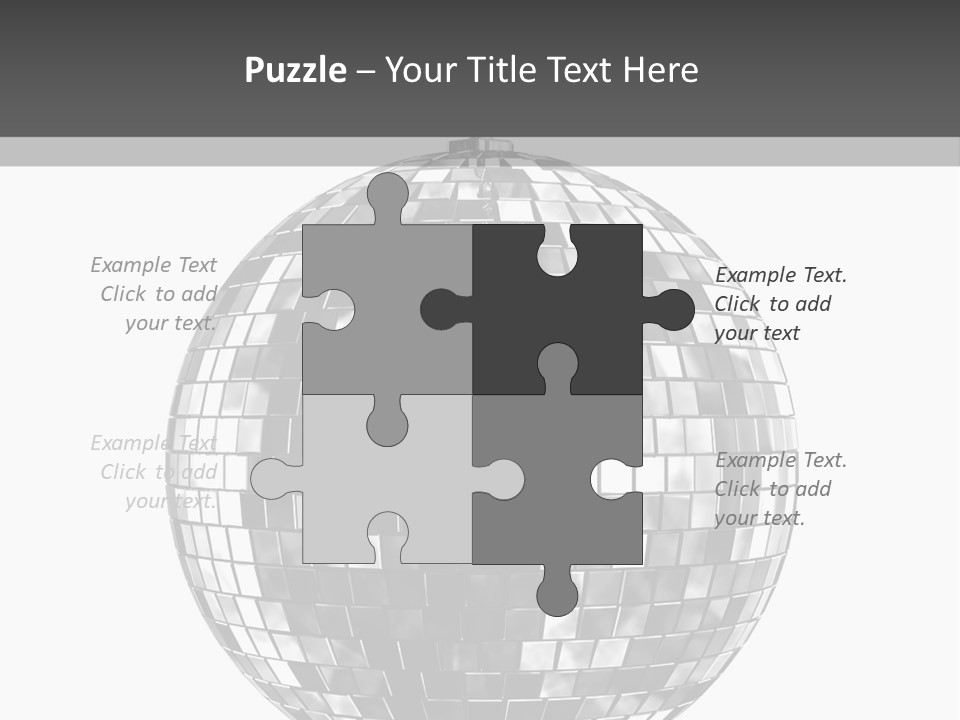 Clubbing Shape Reflect PowerPoint Template