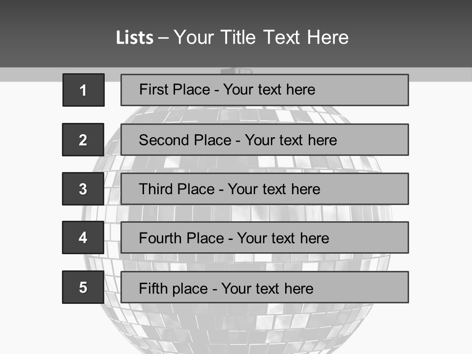 Clubbing Shape Reflect PowerPoint Template