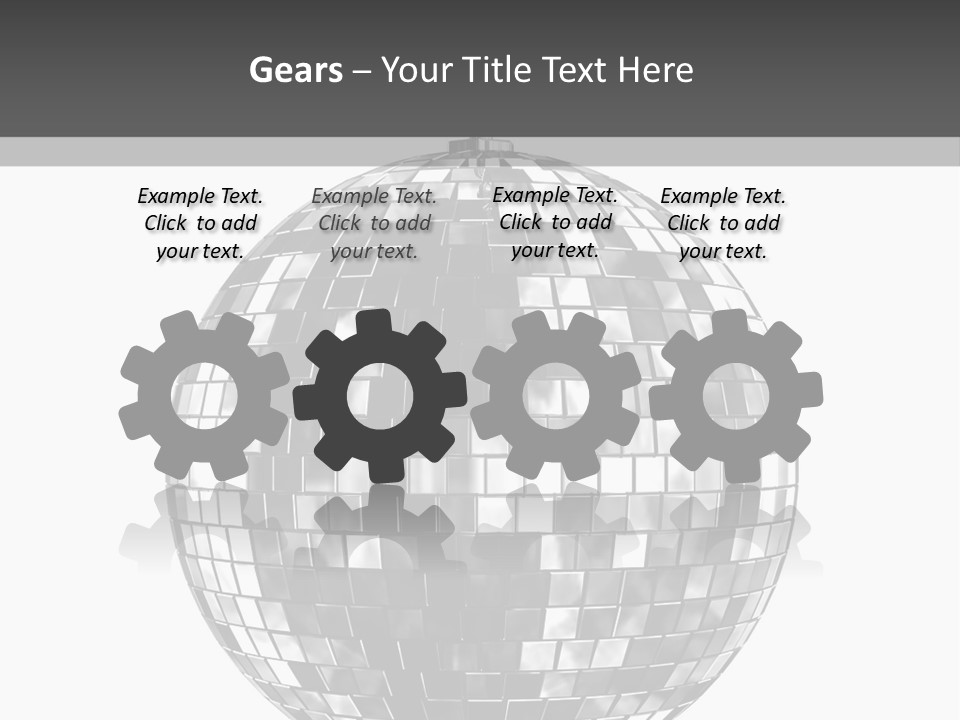 Clubbing Shape Reflect PowerPoint Template