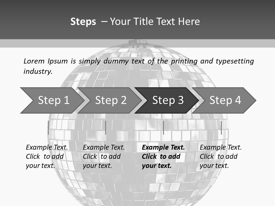 Clubbing Shape Reflect PowerPoint Template