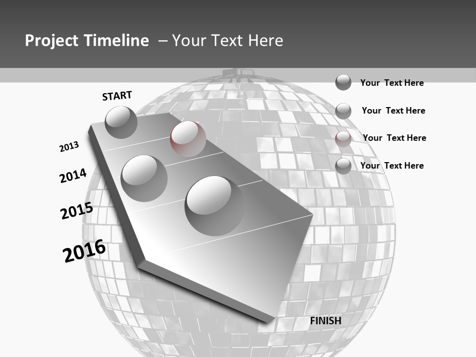 Clubbing Shape Reflect PowerPoint Template
