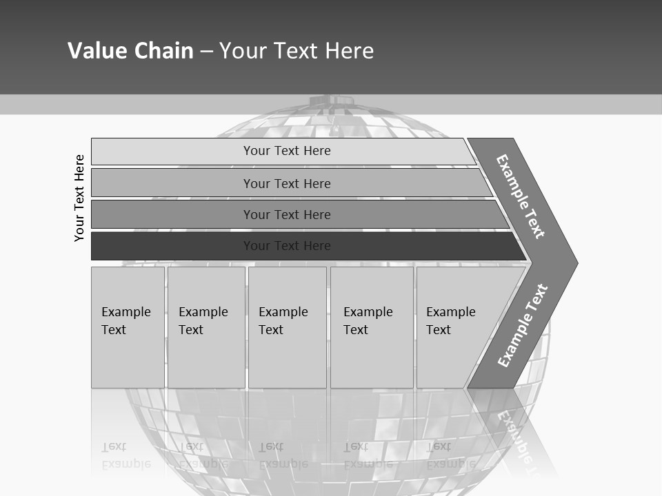 Clubbing Shape Reflect PowerPoint Template
