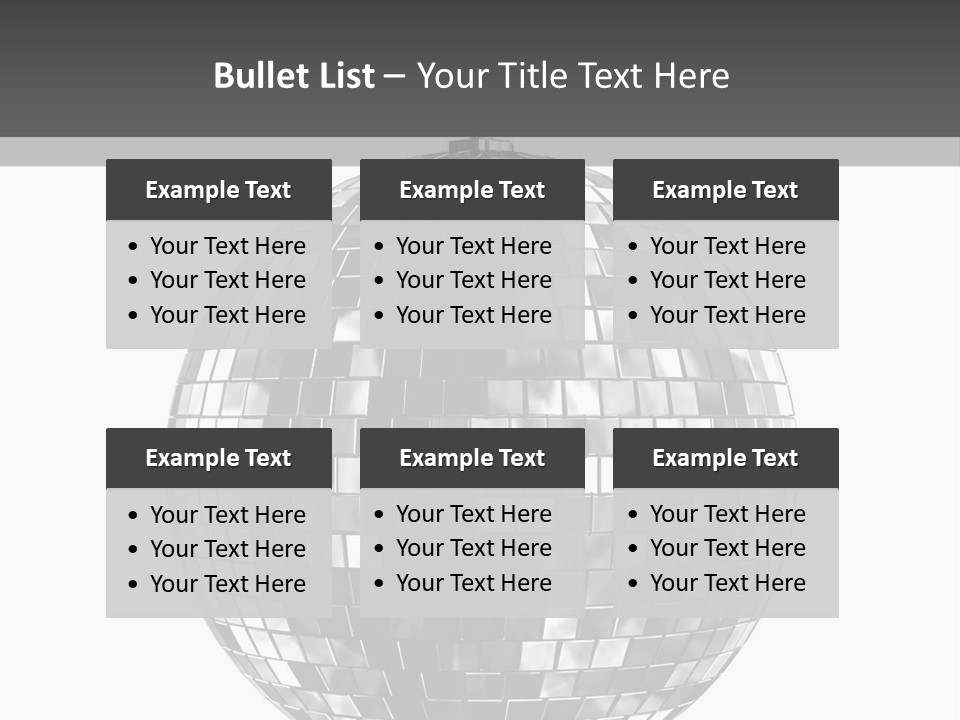 Clubbing Shape Reflect PowerPoint Template