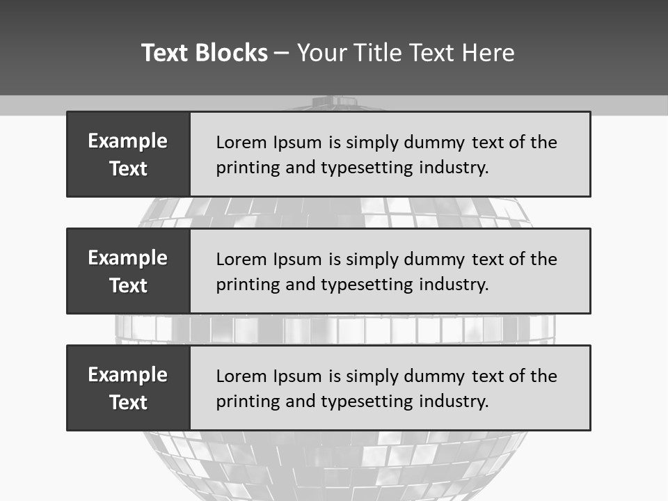 Clubbing Shape Reflect PowerPoint Template