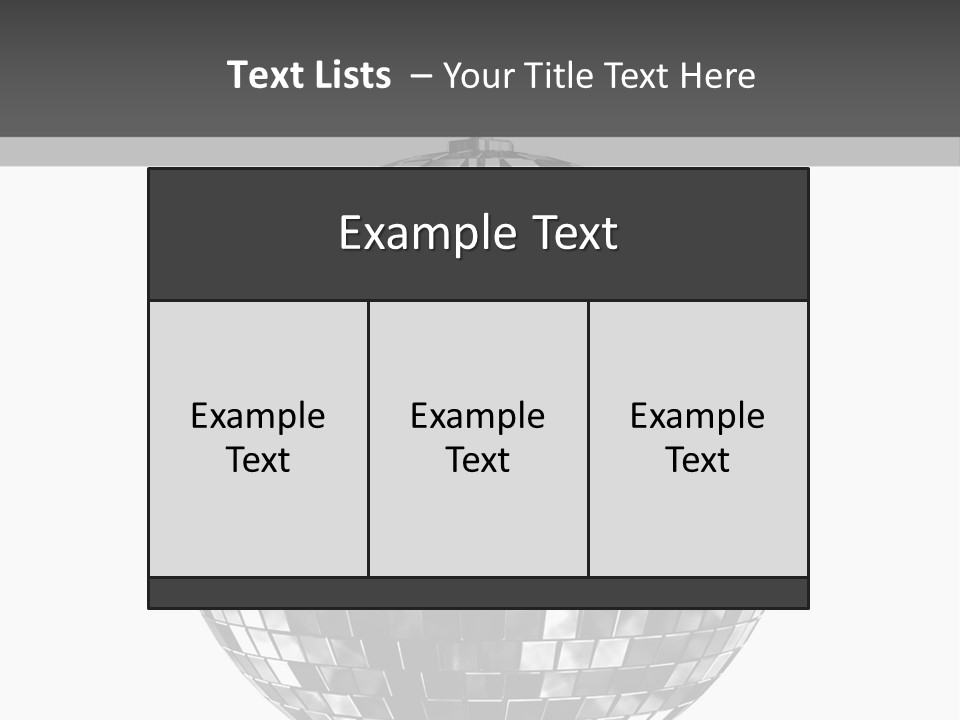 Clubbing Shape Reflect PowerPoint Template